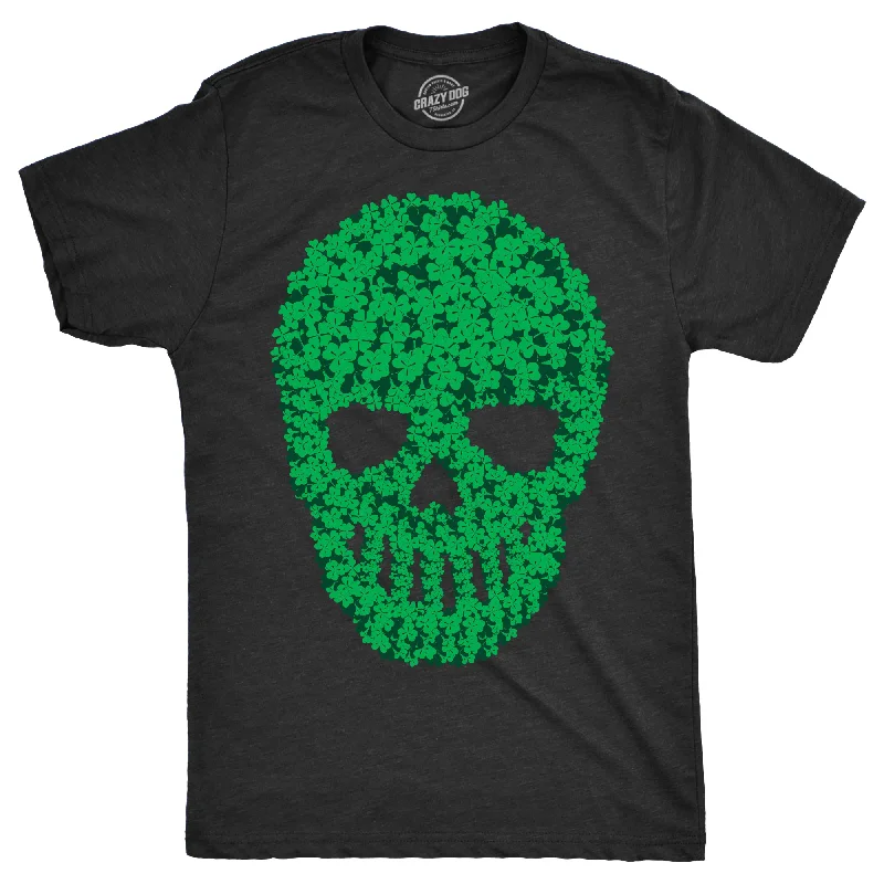 Men's tie - dye t - shirts with a bohemian styleSkull Of Clovers Men's T Shirt