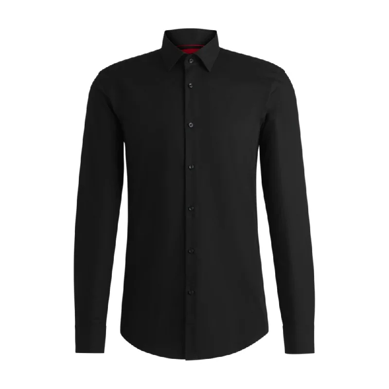 Men's moisture - wicking athletic t - shirts for intense workoutsSlim-fit shirt in logo-chain cotton jacquard Men's moisture - wicking athletic t - shirts for intense workoutsSlim-fit shirt in logo-chain cotton jacquard