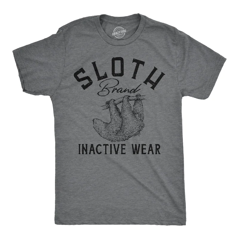 Men's button - front t - shirts with a unique artistic printSloth Brand Inactive Wear Men's T Shirt Men's button - front t - shirts with a unique artistic printSloth Brand Inactive Wear Men's T Shirt