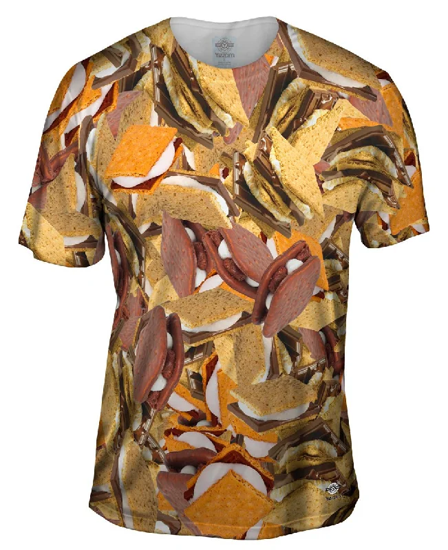 Men's ribbed t - shirts with a textured finish for added styleSome More Smores Jumbo Men's ribbed t - shirts with a textured finish for added styleSome More Smores Jumbo