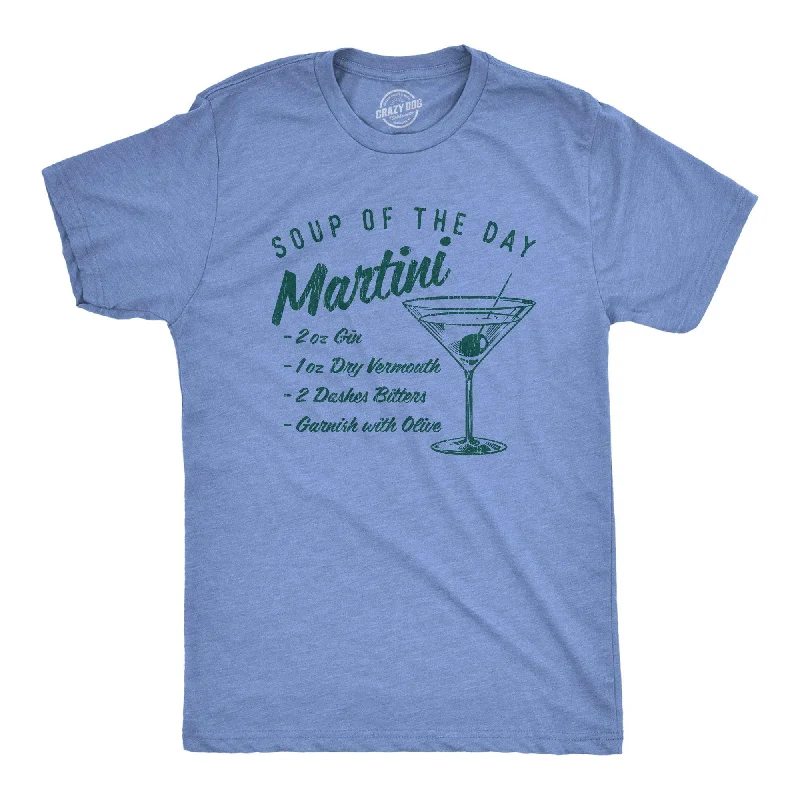 Men's distressed denim - look t - shirts with a rugged appealSoup Of The Day Martini Men's T Shirt Men's distressed denim - look t - shirts with a rugged appealSoup Of The Day Martini Men's T Shirt