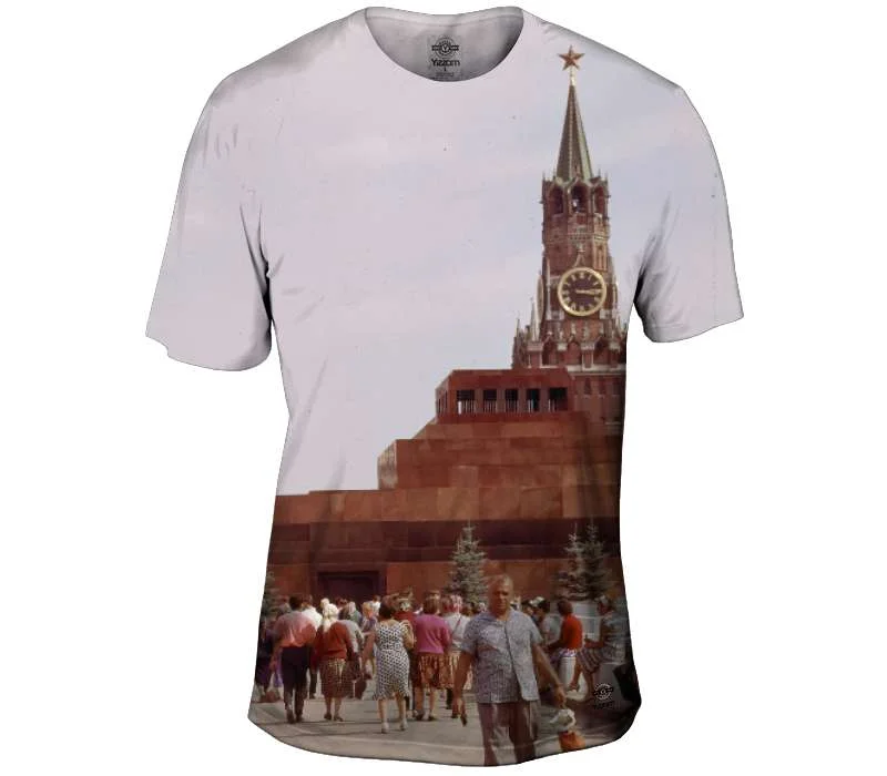 Men's thermal t - shirts with a high - neck design for cold weatherSoviet Red Square Men's thermal t - shirts with a high - neck design for cold weatherSoviet Red Square