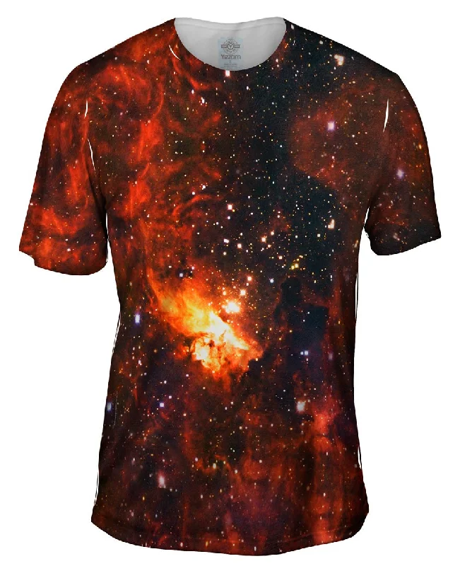 Men's tie - dye t - shirts with a bohemian styleSpace Pismis 24