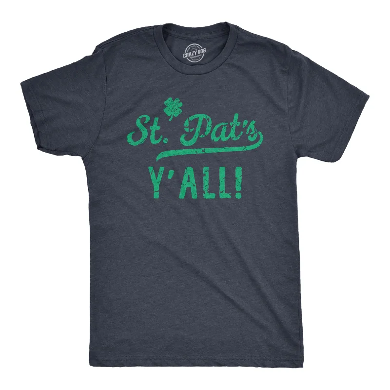 Men's antimicrobial t - shirts for odor - free freshness during travelSt Pats Yall Men's T Shirt Men's antimicrobial t - shirts for odor - free freshness during travelSt Pats Yall Men's T Shirt