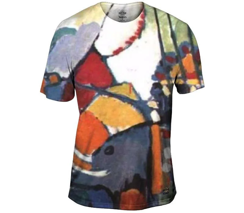 Men's smart - casual checkered t - shirts for semi - formal occasionsThe Elephant - Kandinsky Men's smart - casual checkered t - shirts for semi - formal occasionsThe Elephant - Kandinsky