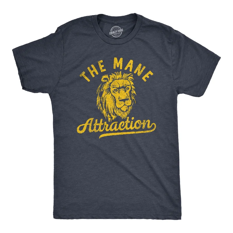 Men's mock - neck t - shirts with a modern and sleek styleThe Mane Attraction Men's T Shirt Men's mock - neck t - shirts with a modern and sleek styleThe Mane Attraction Men's T Shirt