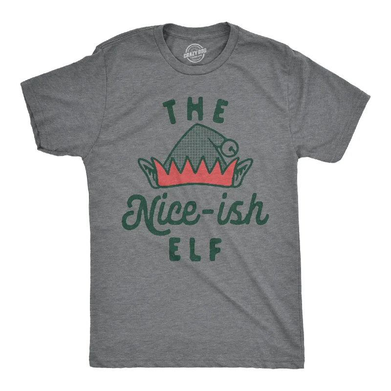 Men's printed Hawaiian t - shirts for tropical vacationsThe Nice Ish Elf Men's T Shirt Men's printed Hawaiian t - shirts for tropical vacationsThe Nice Ish Elf Men's T Shirt