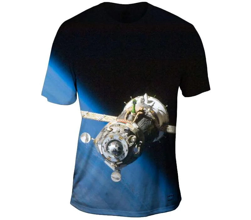 Men's moisture - wicking athletic t - shirts for intense workoutsThe Soyuz Departs