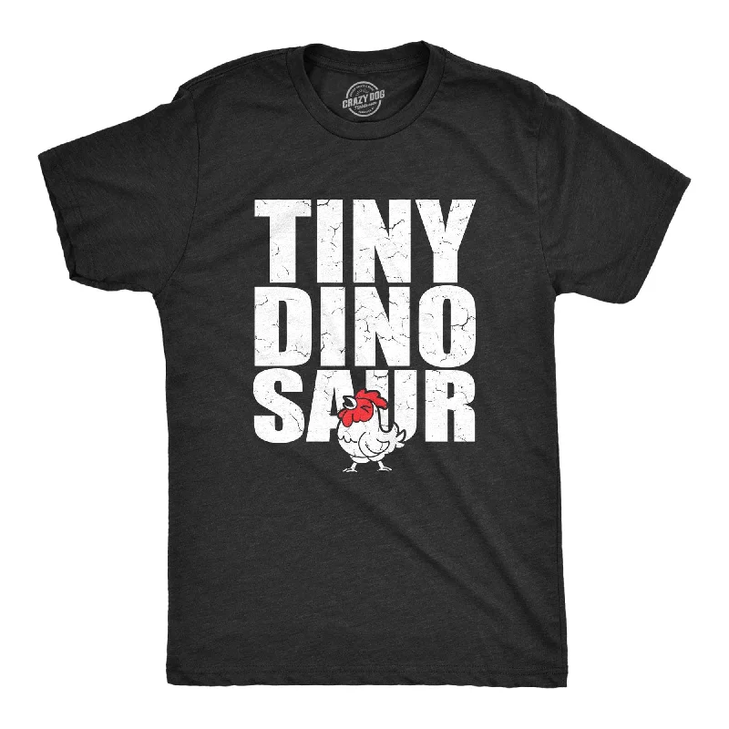 Men's short - sleeve linen t - shirts for summer beach outingsTiny Dinosaur Men's T Shirt Men's short - sleeve linen t - shirts for summer beach outingsTiny Dinosaur Men's T Shirt