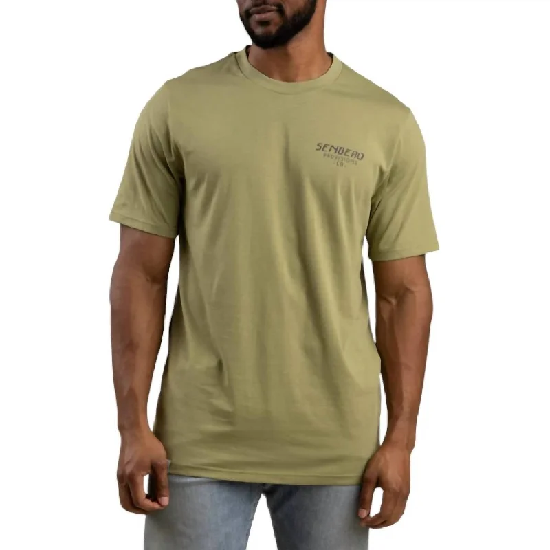 Men's smart - casual checkered t - shirts for semi - formal occasionsTriceratops T-Shirt In Sage Men's smart - casual checkered t - shirts for semi - formal occasionsTriceratops T-Shirt In Sage