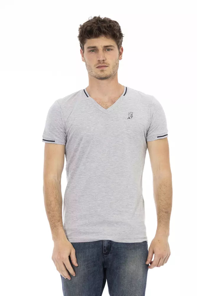 Men's polo t - shirts with a contrast collar for a preppy lookTrussardi Action Cotton Men Men's T-Shirt Men's polo t - shirts with a contrast collar for a preppy lookTrussardi Action Cotton Men Men's T-Shirt