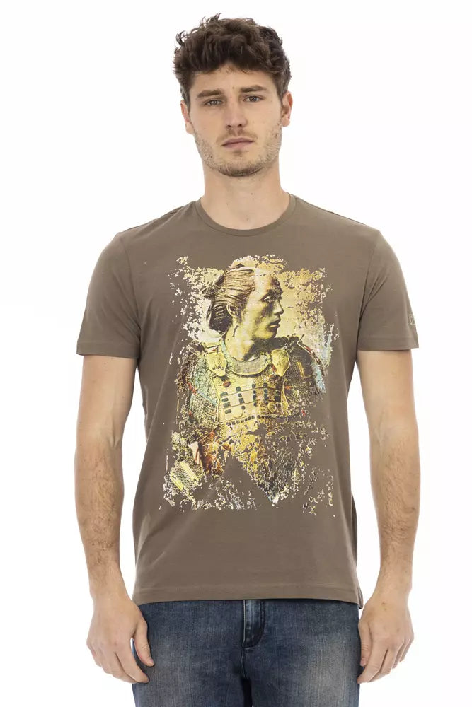 Men's slim - fit graphic t - shirts with vintage rock band printsTrussardi Action Cotton Men Men's T-Shirt Men's slim - fit graphic t - shirts with vintage rock band printsTrussardi Action Cotton Men Men's T-Shirt