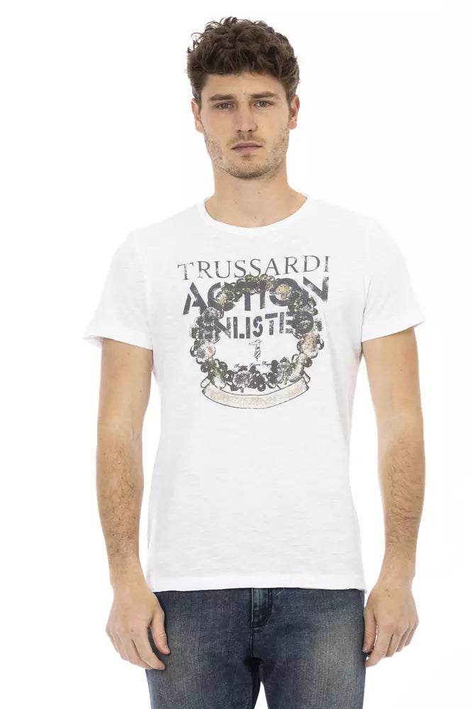 Men's organic cotton crew - neck t - shirts for everyday comfortTrussardi Action Cotton Men Men's T-Shirt Men's organic cotton crew - neck t - shirts for everyday comfortTrussardi Action Cotton Men Men's T-Shirt