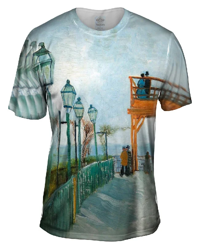 Men's ribbed t - shirts with a textured finish for added styleVan Gogh -"Belvedere Montmartre" (1886)