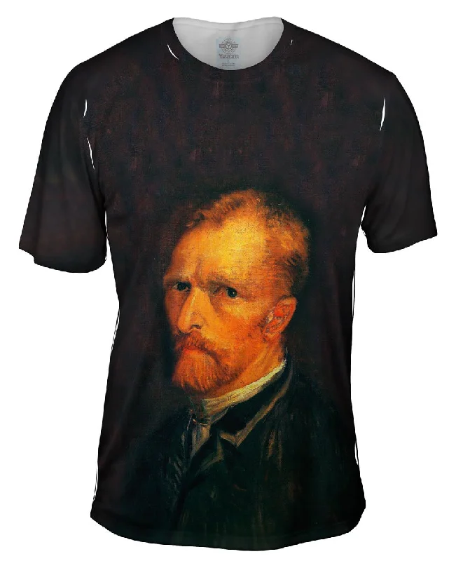 Men's antimicrobial t - shirts for odor - free freshness during travelVan Gogh -"Self-Portrait" (1886) Men's antimicrobial t - shirts for odor - free freshness during travelVan Gogh -"Self-Portrait" (1886)