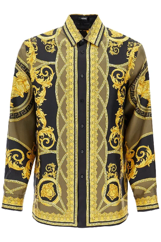 Men's organic cotton crew - neck t - shirts for everyday comfortVersace Men's Barocco Silk Shirt Men's organic cotton crew - neck t - shirts for everyday comfortVersace Men's Barocco Silk Shirt