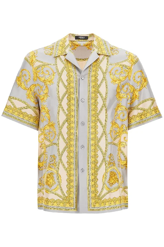 Men's moisture - wicking athletic t - shirts for intense workoutsVersace Men's 'Printed Silk Bowling Shirt From The Gods' Collection Men's moisture - wicking athletic t - shirts for intense workoutsVersace Men's 'Printed Silk Bowling Shirt From The Gods' Collection