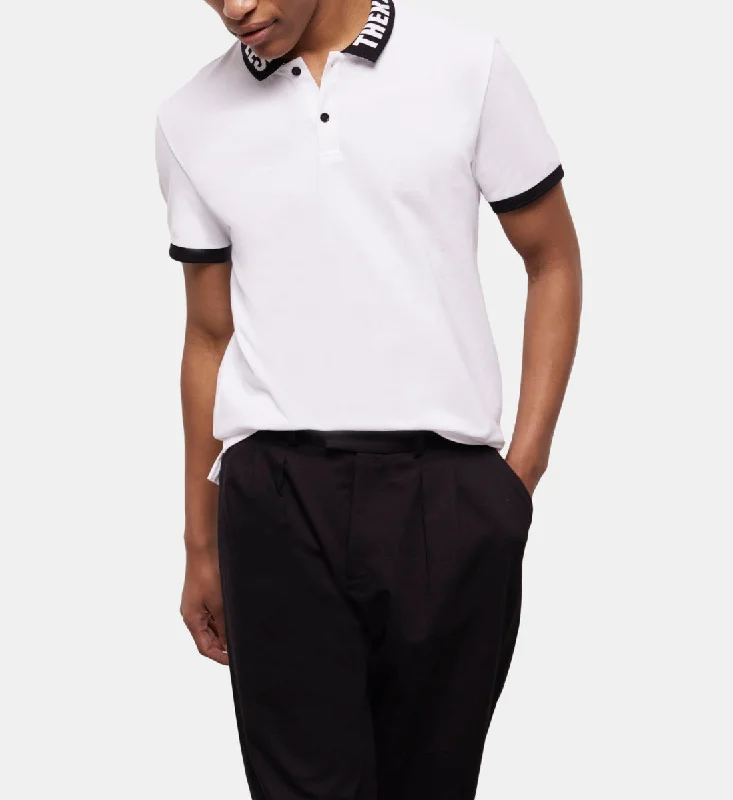 Men's plus - size pocket t - shirts with a classic lookWhite Logo Polo Shirt
