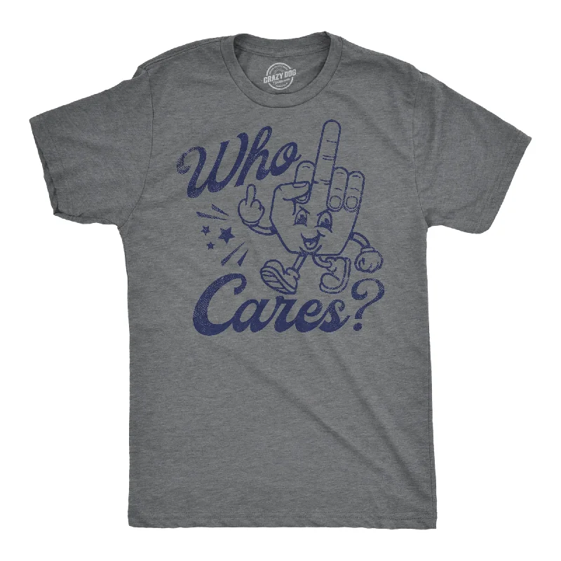 Men's moisture - wicking athletic t - shirts for intense workoutsWho Cares Men's T Shirt Men's moisture - wicking athletic t - shirts for intense workoutsWho Cares Men's T Shirt