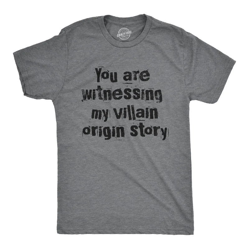 Men's v - neck muscle t - shirts for a body - building aestheticYou Are Witnessing My Villain Origin Story Men's T Shirt Men's v - neck muscle t - shirts for a body - building aestheticYou Are Witnessing My Villain Origin Story Men's T Shirt