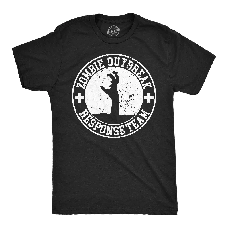 Men's tie - dye t - shirts with a bohemian styleZombie Outbreak Response Team Men's T Shirt Men's tie - dye t - shirts with a bohemian styleZombie Outbreak Response Team Men's T Shirt